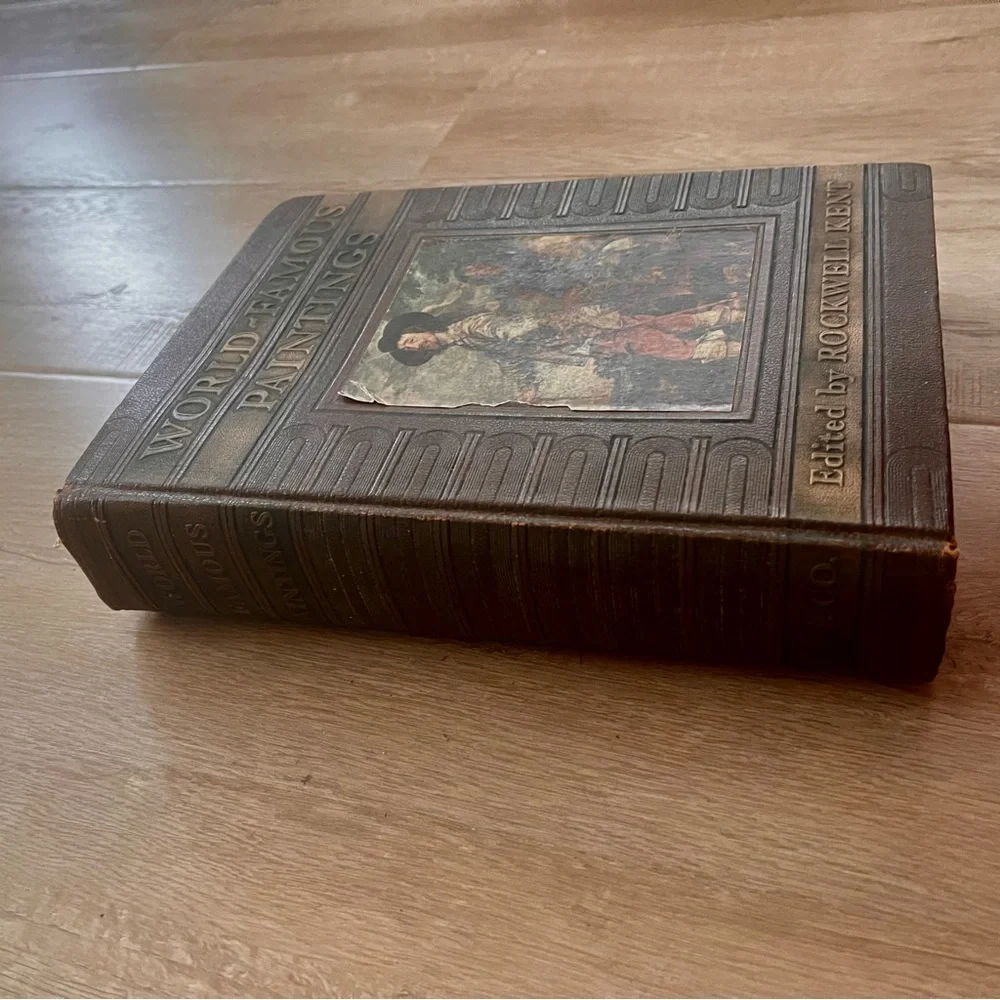 Vtg‎ 1939 Book First Edition, World Famous Paintings, 100 illustration Plates